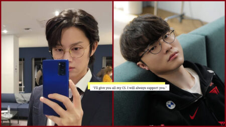 Heechul gives Faker a sweet message on his Instagram post.