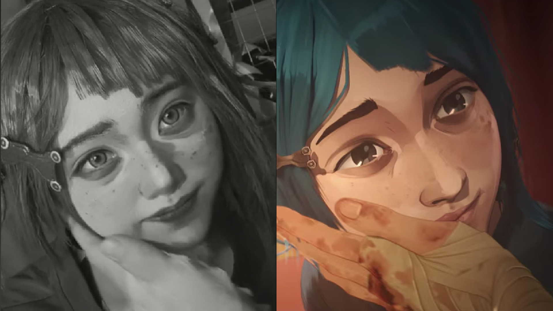 Cosplay menakjubkan! SeeU tiru tokoh Arcane Powder ONE Esports Indonesia