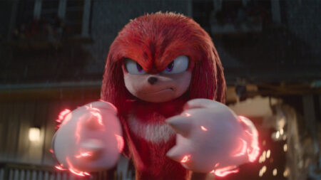 Knuckles in Sonic the Hedgehog 2 movie.