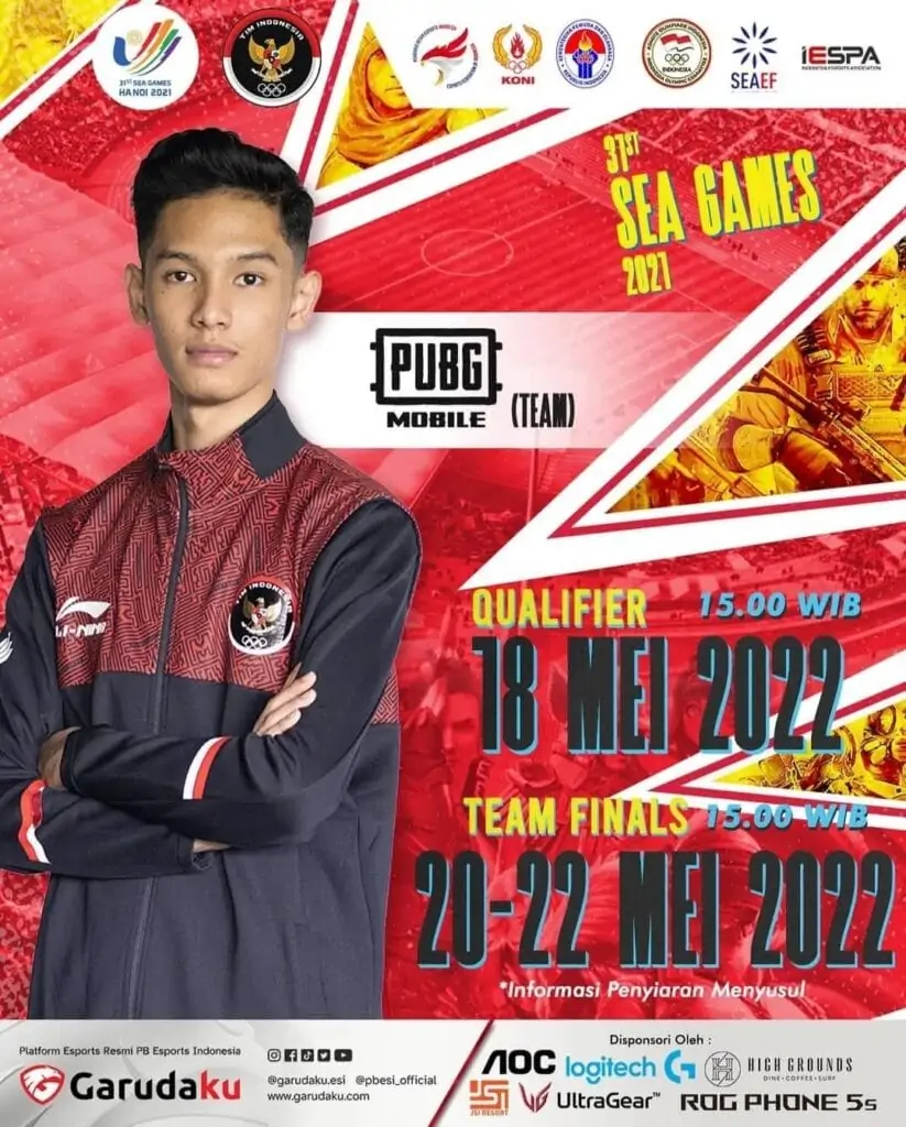 Jadwal SEA Games 2021 PUBG Mobile