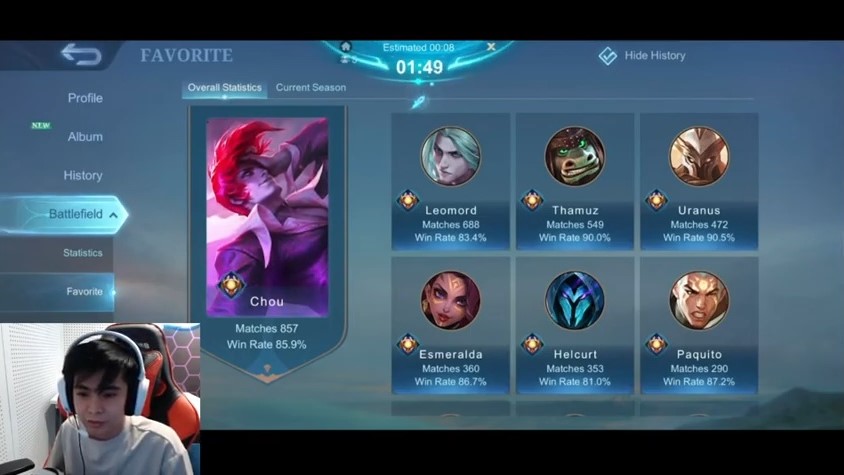 Mobile Legends, MLBB, Dlar, EVOS Legends, EVOS Icon, Hero Favorit