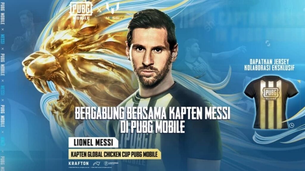PUBG Mobile x Lionel Messi. PUBG Mobile