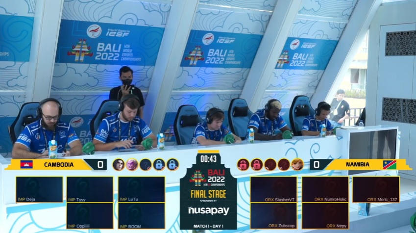 Mobile Legends, Timnas MLBB Namibia, IESF WEC 2022