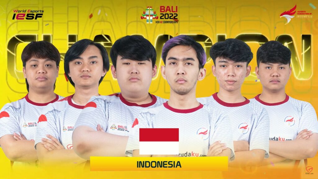 Gulung Blacklist Dua Kali! Timnas MLBB Indonesia Juara IESF WEC 2022 ...