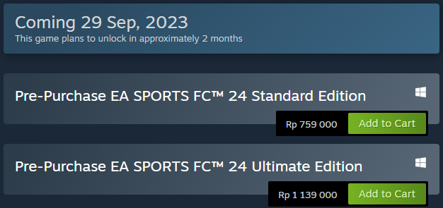 Tanggal rilis EA Sports FC 24