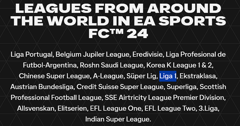 Liga 1 EA Sports FC 24