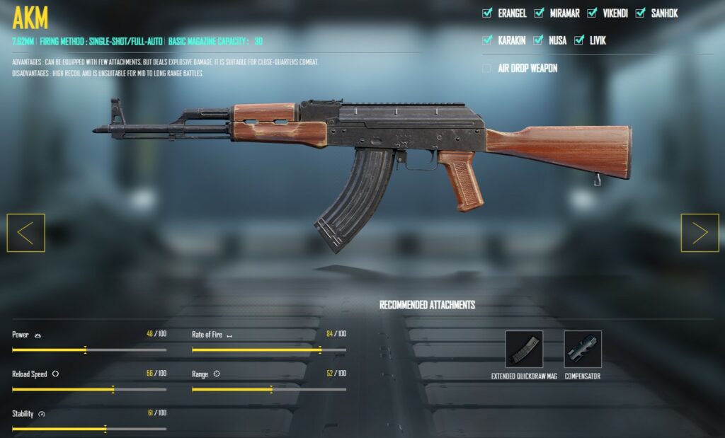 Senjata PUBG Mobile terbaik, PUBG Mobile