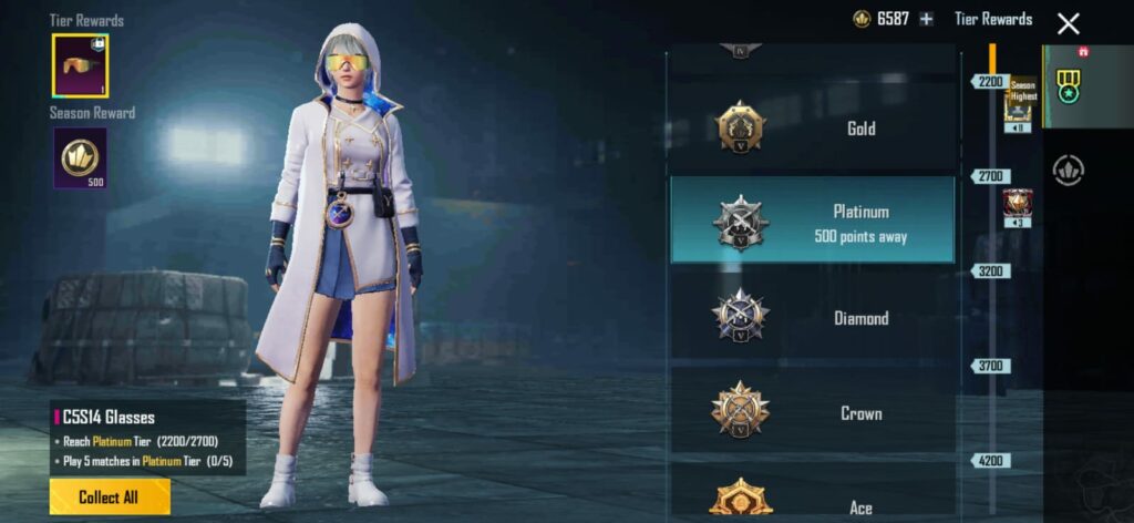 PUBGM C5S14 Glasses