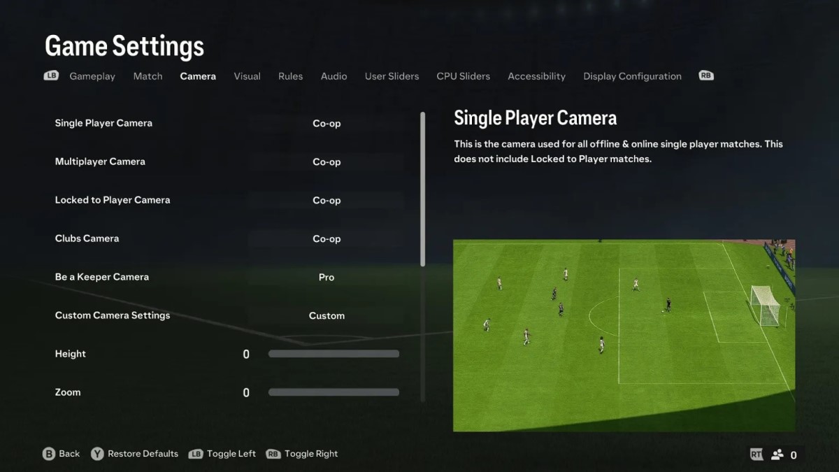 Detail Setting Camera Terbaik Untuk Ea Fc One Esports Indonesia