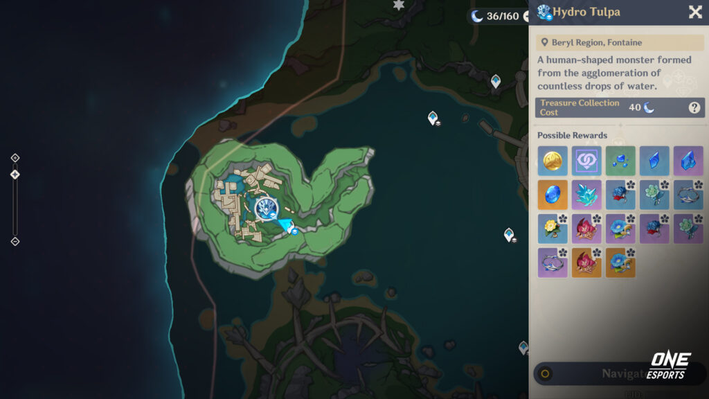 Lokasi dan rute material Furina untuk Character Ascension