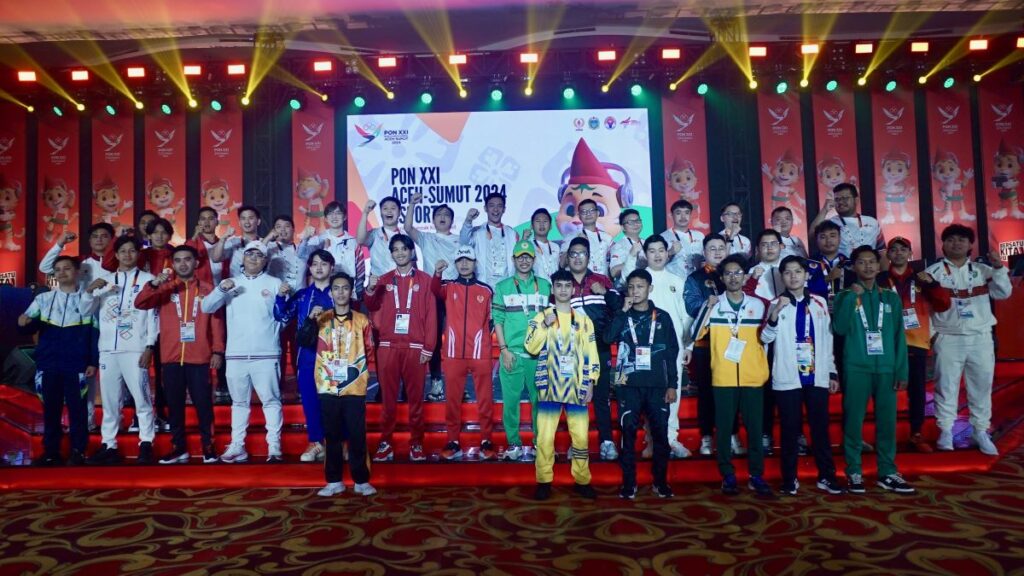 Kontingen esports PON XXI 2024 Aceh-Sumut