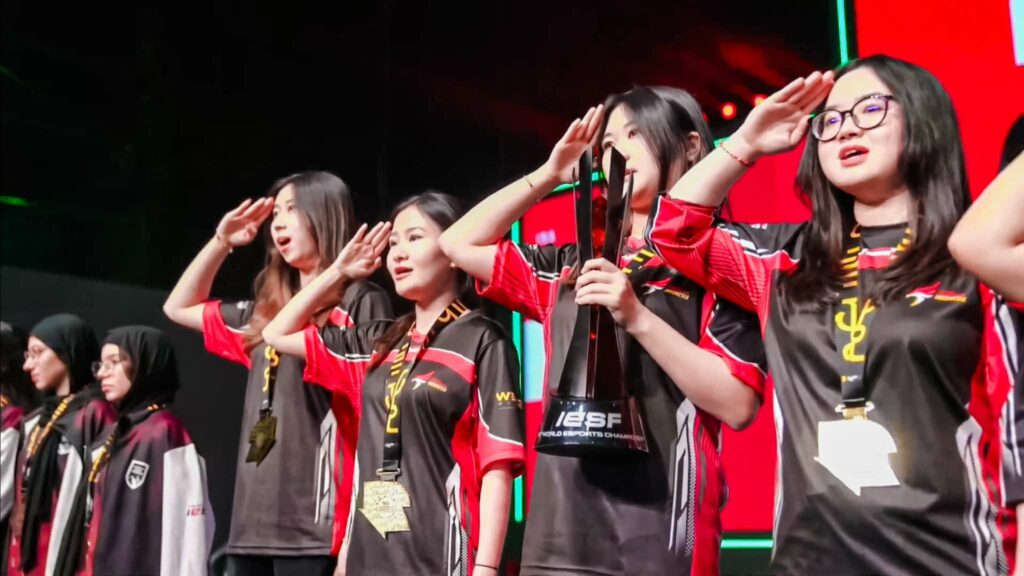 Indonesia juara IESF, Timnas MLBB Women Indonesia, IESF WEC 2024, MLBB, Mobile Legends