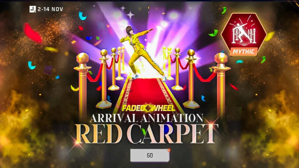 emote Red Carpet Free Fire, Free Fire