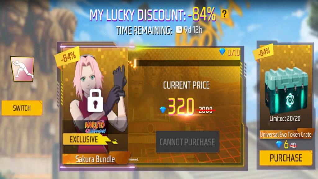 Sakura Free Fire, Free Fire x Naruto, Free Fire