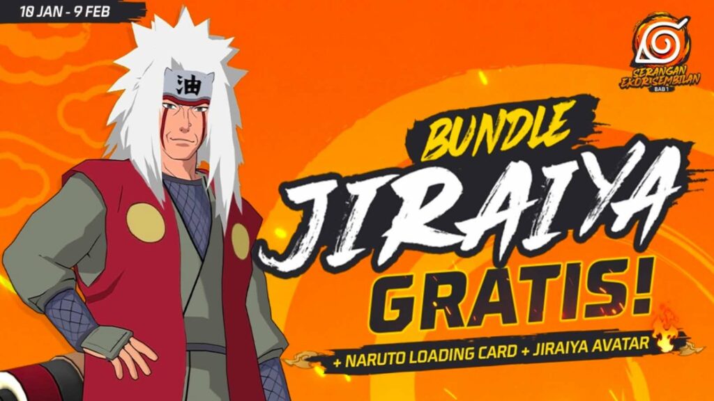 Jiraiya Free Fire, Free Fire x Naruto, Free Fire