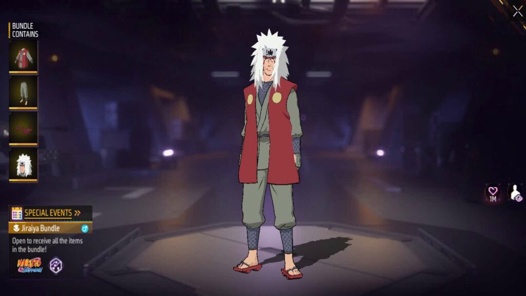 Jiraiya Free Fire, Free Fire x Naruto, Free Fire