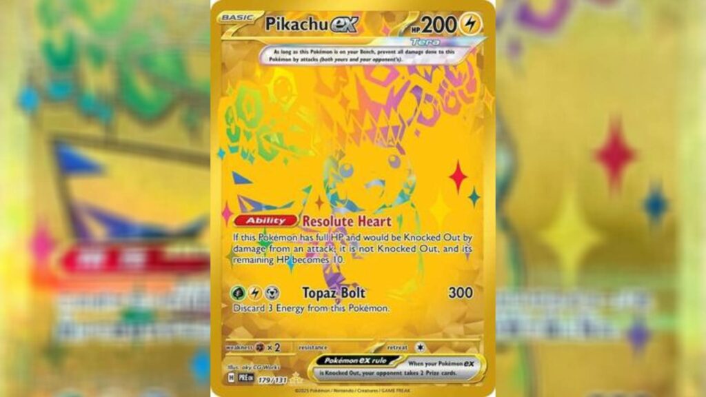 Pokemon TCG Prismatic Evolutions, Pikachu ex