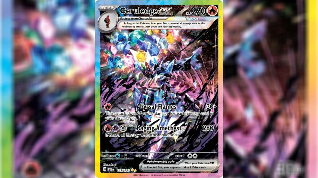 Pokemon TCG Prismatic Evolutions, Ceruledge_ex