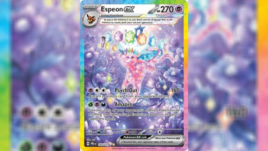 Pokemon TCG Prismatic Evolutions, Espeon ex