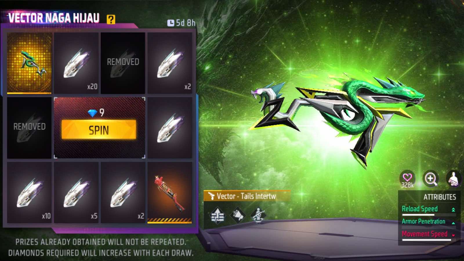 Cara dapat Vector Naga Free Fire reload super cepat ONE Esports Indonesia Cara dapat Vector Naga Free Fire reload super cepat ONE Esports Indonesia